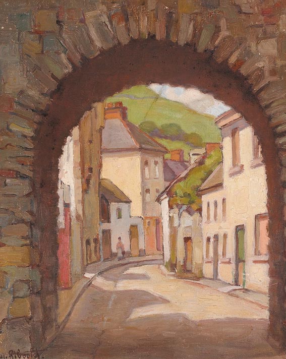 OLD TOLL-GATE, CARLINGFORD by Eugene Riboulet sold for 1,400 at Whyte's Auctions