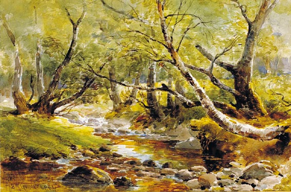 GLEN BURN, SCOTLAND by William Bingham McGuinness sold for 2,200 at Whyte's Auctions
