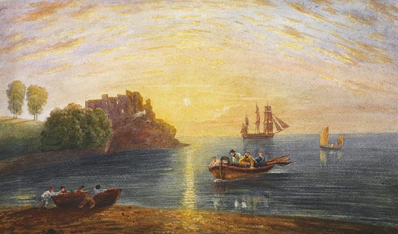 DAWN OVER CARLINGFORD LOUGH by William Nicholl sold for 2,100 at Whyte's Auctions