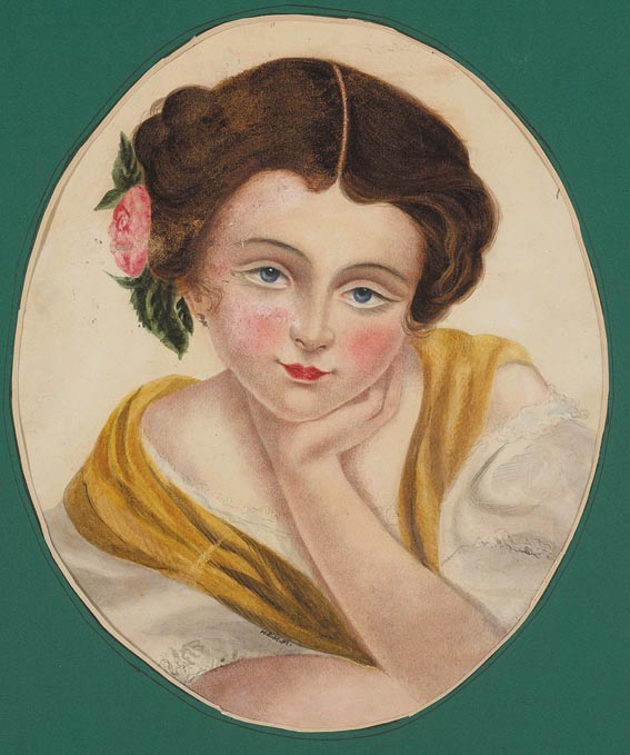 PORTRAIT OF THE ARTIST'S YOUNGER SISTER LILLY MURPHY AS A CHILD, AGE EIGHT, plus two others by Helena Elizabeth Jervis White Jervis ne Murphy sold for 400 at Whyte's Auctions
