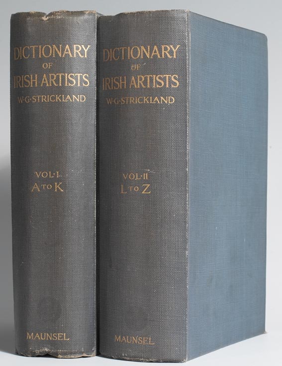 A Dictionary of Irish Artists, two volume set by Walter G. Strickland sold for 800 at Whyte's Auctions