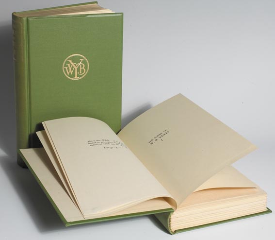 The Poems of W. B. Yeats, 2 volume boxed set by William Butler Yeats sold for 3,200 at Whyte's Auctions