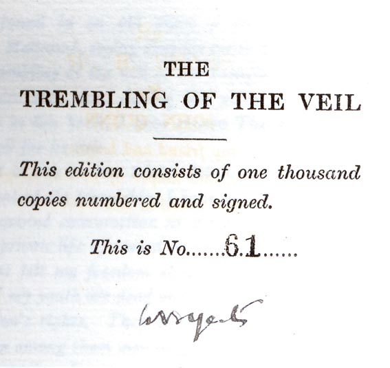 The Trembling of the Veil by William Butler Yeats sold for 550 at Whyte's Auctions