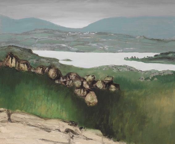 WET DAY, NEAR ROUNDSTONE by Arthur Armstrong sold for 4,200 at Whyte's Auctions