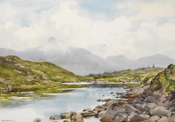 BALLYNAHINCH RIVER, COUNTY GALWAY by Frank Egginton sold for 4,200 at Whyte's Auctions