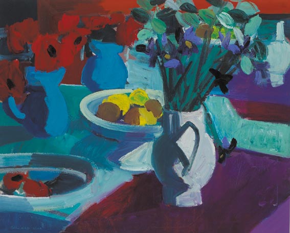 IRISES AND LEMONS by Brian Ballard sold for 7,200 at Whyte's Auctions