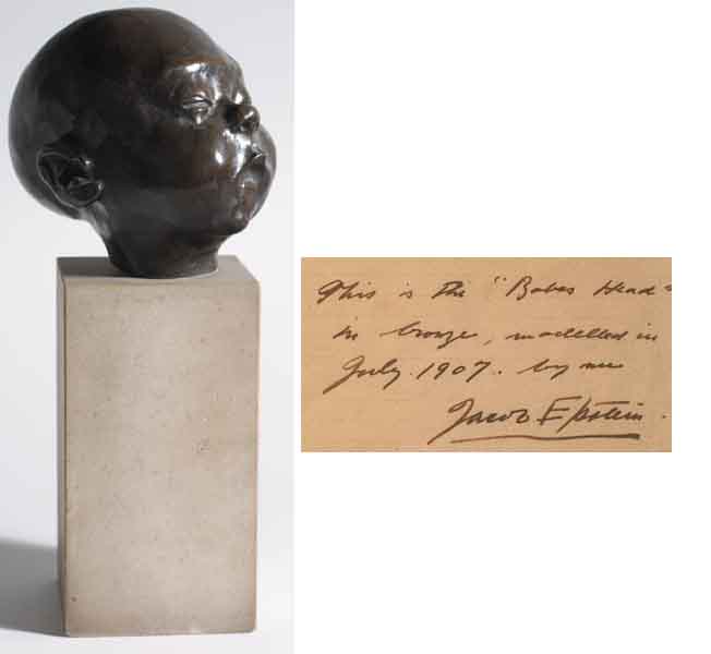 BABE'S HEAD, 1907 by Sir Jacob Epstein sold for 6,600 at Whyte's Auctions