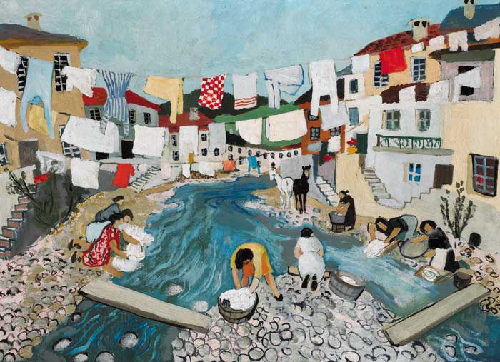 WASHING DAY by Gerard Dillon sold for 42,000 at Whyte's Auctions