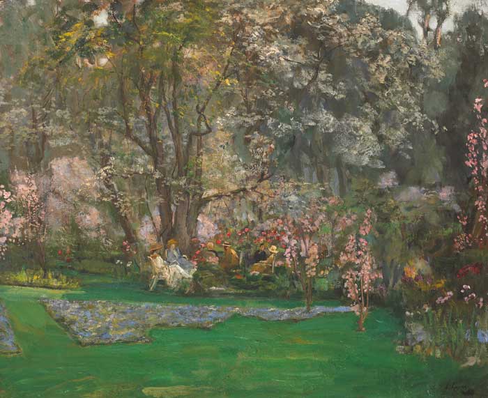 SPRING IN A RIVIERA GARDEN by Sir John Lavery RA RSA RHA (1856-1941) at Whyte's Auctions