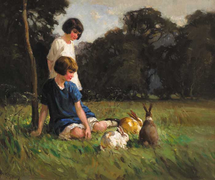 THE GOOD COMPANIONS, 1921 by Frank McKelvey RHA RUA (1895-1974) at Whyte's Auctions