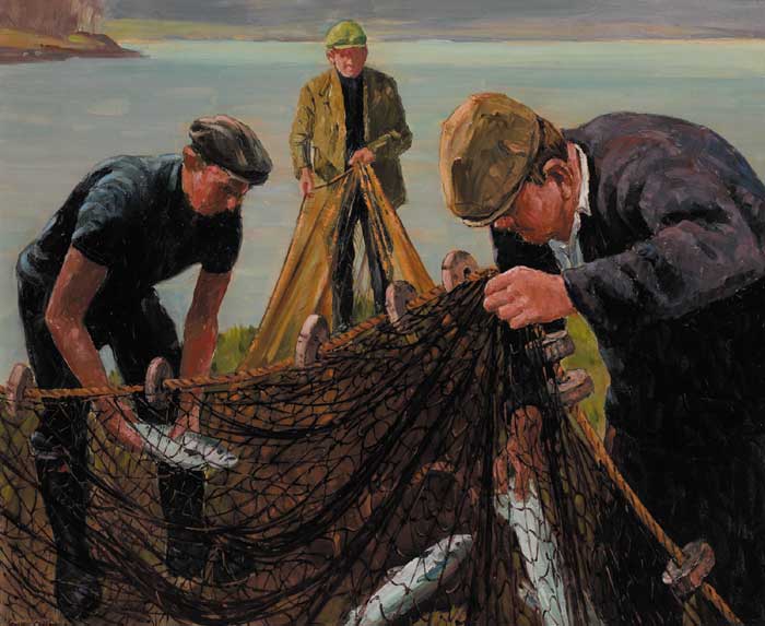 FIRST CATCH OF THE SEASON by Robert Taylor Carson sold for 7,000 at Whyte's Auctions