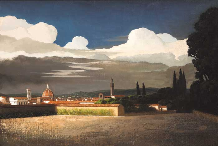 VIEW OF FLORENCE FROM THE BOBOLI GARDENS by Stuart Morle sold for 2,600 at Whyte's Auctions
