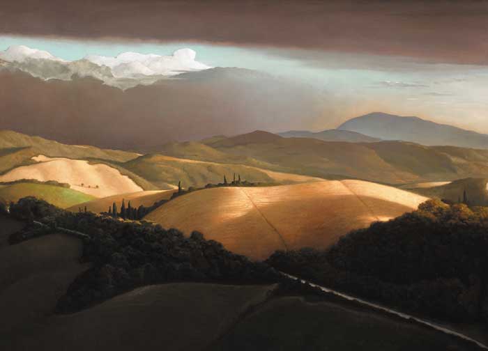 LATE AFTERNOON NEAR URBINO by Stuart Morle sold for 4,500 at Whyte's Auctions