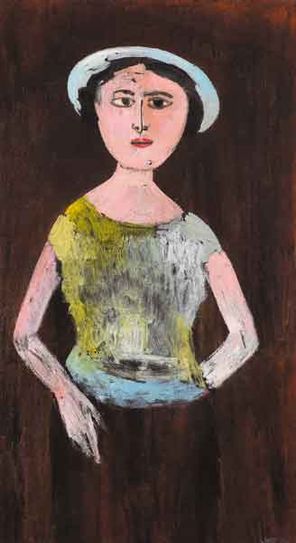 GIRL WITH BLACK HAIR by Stella Steyn sold for 9,000 at Whyte's Auctions
