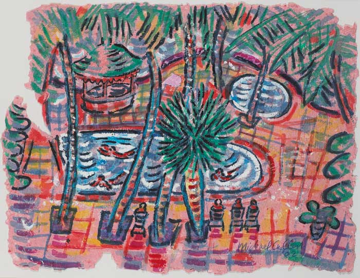 SWIMMING POOL, PUERTO DEL CARMEN, LANZAROTE by Michael Cullen sold for 950 at Whyte's Auctions