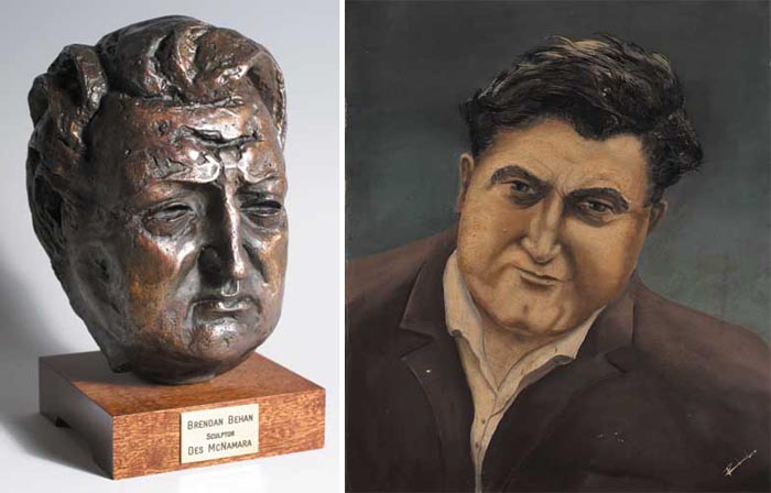 BRENDAN BEHAN (1923-1964), AUTHOR AND PLAYWRIGHT by Desmond McNamara sold for 2,000 at Whyte's Auctions