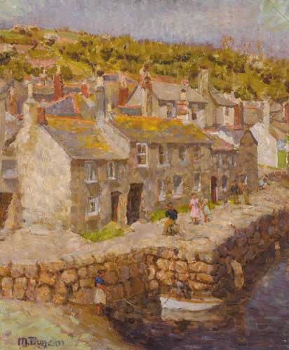 A VIEW OF MOUSEHOLE, CORNWALL by Mary Duncan sold for 1,000 at Whyte's Auctions