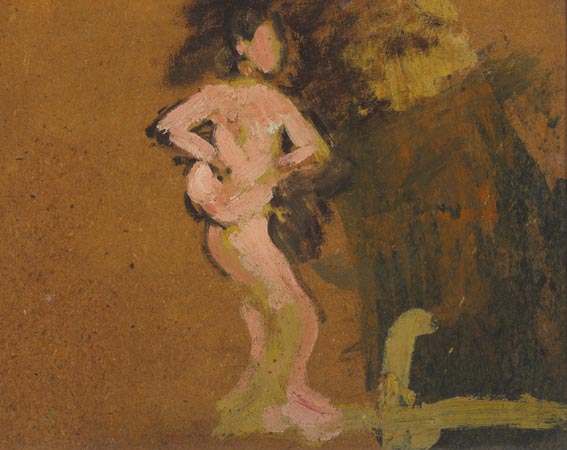 ON THE STAGE, SEINDN THEATRE by Sir Gerald Festus Kelly sold for 300 at Whyte's Auctions