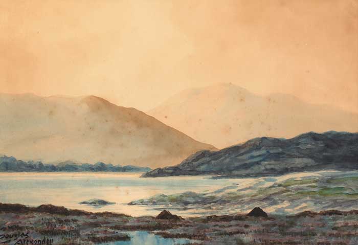 NEAR BALLINAHINCH, CONNEMARA by Douglas Alexander sold for 460 at Whyte's Auctions
