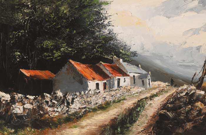 THE ROAD TO BALLYBOFEY, COUNTY DONEGAL by Ray Robinson sold for 750 at Whyte's Auctions