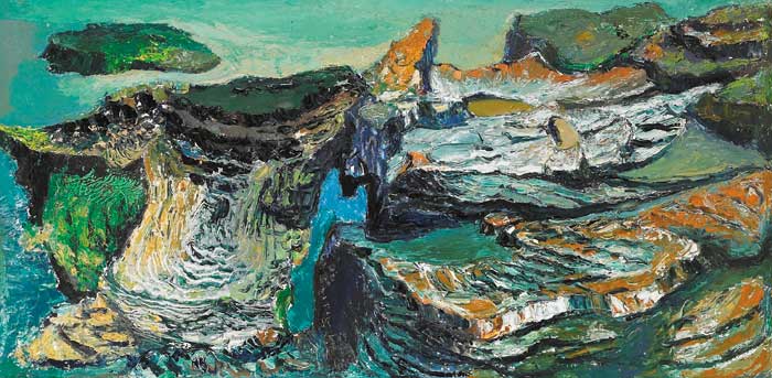 ROCKS AT PORTRANE (A PAIR) by Koert Delmonte sold for 5,000 at Whyte's Auctions