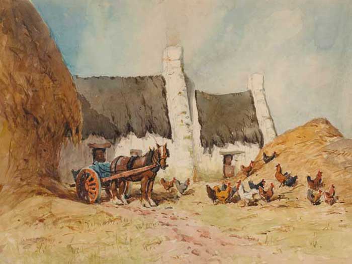 DOWN ON THE FARM by Lancelot Bayly sold for 1,800 at Whyte's Auctions