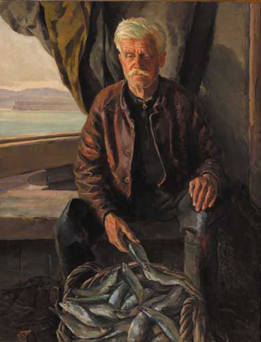 DONEGAL FISHERMAN, 1947 by Robert Taylor Carson sold for 16,000 at Whyte's Auctions