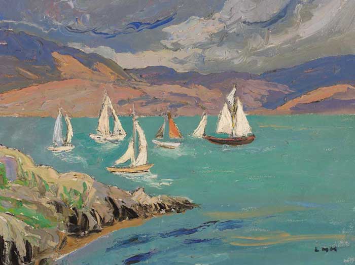 SAILING BOATS IN A BAY by Letitia Marion Hamilton sold for 14,500 at Whyte's Auctions