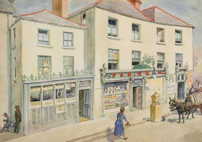 EGAN'S P. & H. TULLAMORE, COUNTY OFFALY by Harry Kernoff sold for 21,000 at Whyte's Auctions