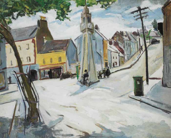 THE CLOCKTOWER, WESTPORT, COUNTY MAYO, circa 1962 by Kitty Wilmer O'Brien sold for 11,500 at Whyte's Auctions