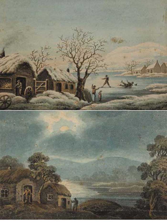 KILLARNEY LAKE SCENE IN WINTER AND SPRING (A PAIR) by John Henry Campbell sold for 3,000 at Whyte's Auctions