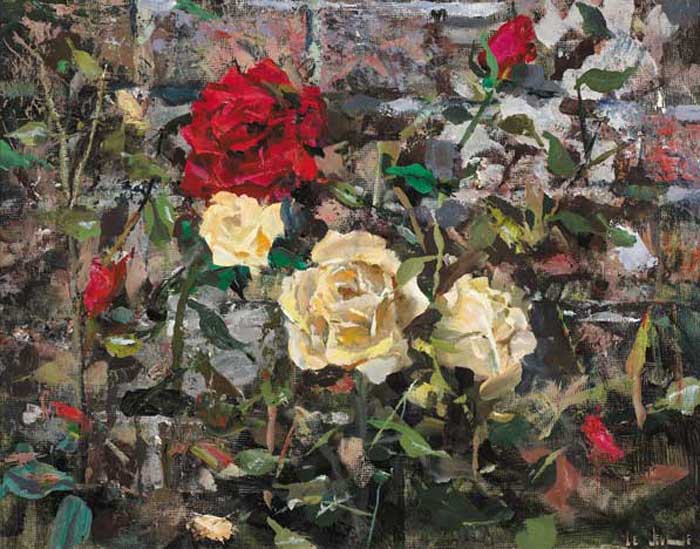 ROSES by James le Jeune RHA (1910-1983) at Whyte's Auctions