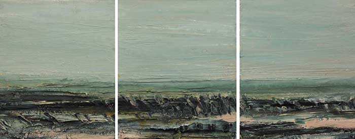 SHORELINE, MAYO (A TRIPTYCH), 2002 by Mary Lohan (b.1954) at Whyte's Auctions