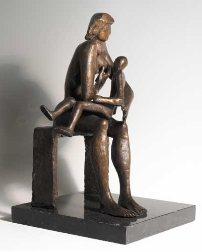 MOTHER AND CHILD by John Behan sold for 4,800 at Whyte's Auctions