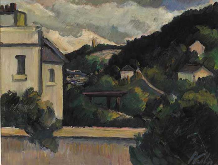 VICO ROAD FROM SORRENTO TERRACE, DALKEY by Peter Collis sold for 6,400 at Whyte's Auctions