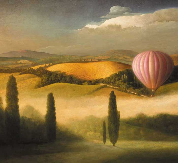 BALLOON FLIGHT, URBINO by Stuart Morle sold for 4,000 at Whyte's Auctions
