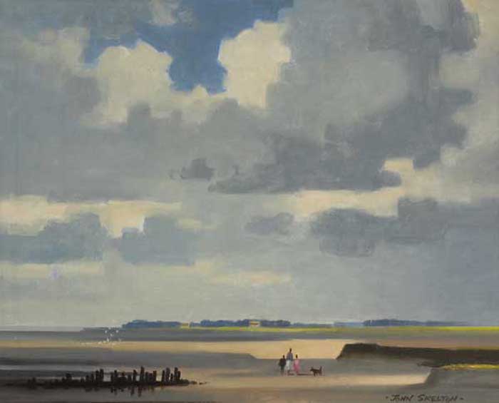 SUMMER DAY, LAYTOWN STRAND, 1986 by John Skelton sold for 5,000 at Whyte's Auctions