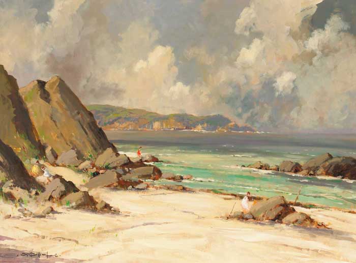 SUMMER BEACH SCENE by George K. Gillespie sold for 13,500 at Whyte's Auctions