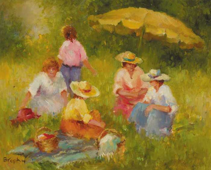 LADIES' DAY PICNIC by Elizabeth Brophy sold for 4,600 at Whyte's Auctions