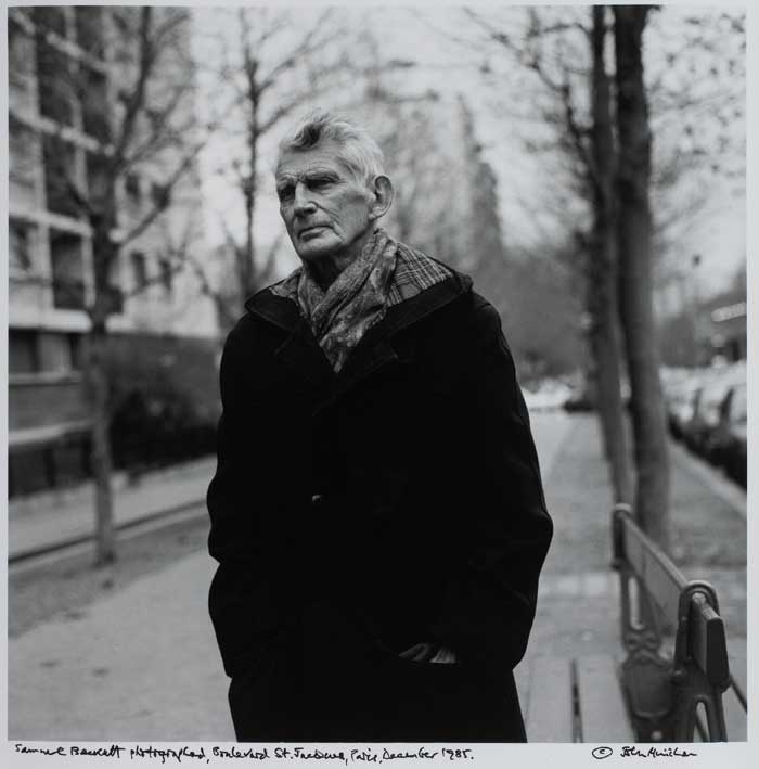 SAMUEL BECKETT, BOULEVARD ST JACQUES, PARIS, DECEMBER 1985 by John Minihan (b.1946) at Whyte's Auctions