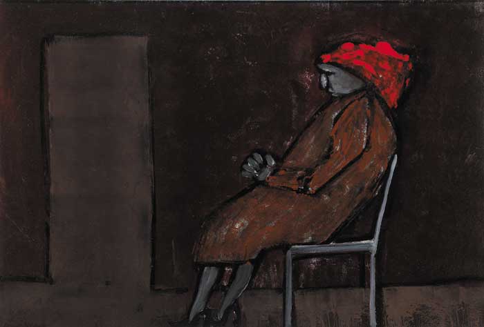 WOMAN WITH RED HAIR I by Anne Yeats sold for 5,400 at Whyte's Auctions