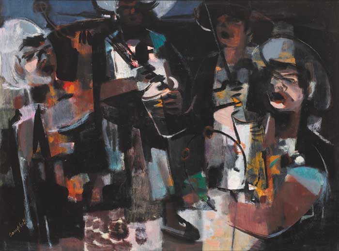 LOS PASTORES, ZAMBOM BARISTAS by George Campbell sold for 11,000 at Whyte's Auctions