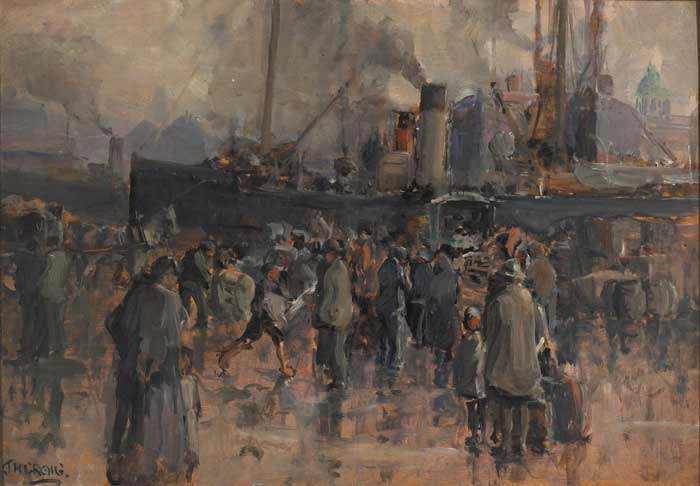 LIVERPOOL DOCKS by James Humbert Craig sold for 17,000 at Whyte's Auctions