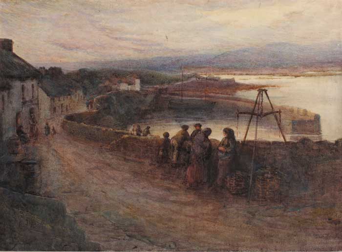 ROUNDSTONE HARBOUR, 1908 by Lady Kate Dobbin sold for 3,600 at Whyte's Auctions