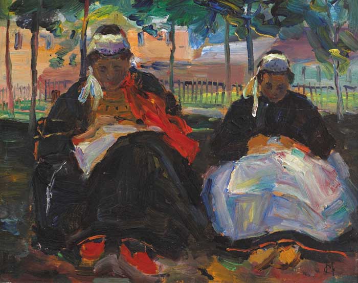 BRETON LACE MAKERS, 1909 by May Guinness (1863-1955) at Whyte's Auctions