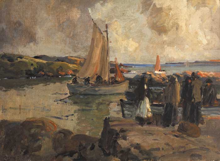 THE HERRING SEASON by James Humbert Craig sold for 18,000 at Whyte's Auctions