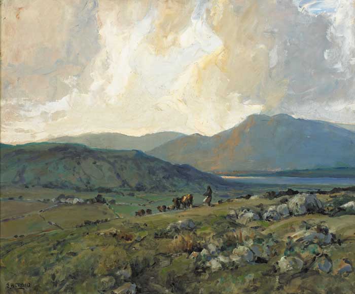 EVENING IN THE ROSSES, COUNTY DONEGAL by James Humbert Craig sold for 16,000 at Whyte's Auctions