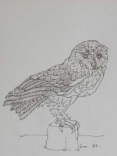 BARN OWL, 1983 by Edward McGuire sold for 2,400 at Whyte's Auctions