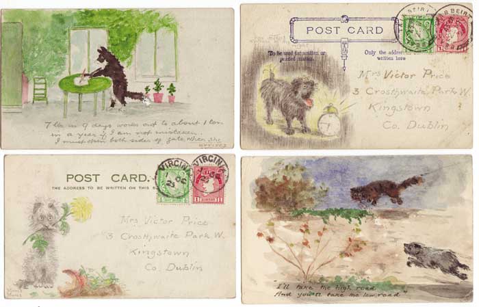 A COLLECTION OF WATERCOLOURS AND SKETCHES, mostly done on postal cards to his family by Victor T. Price sold for 3,800 at Whyte's Auctions