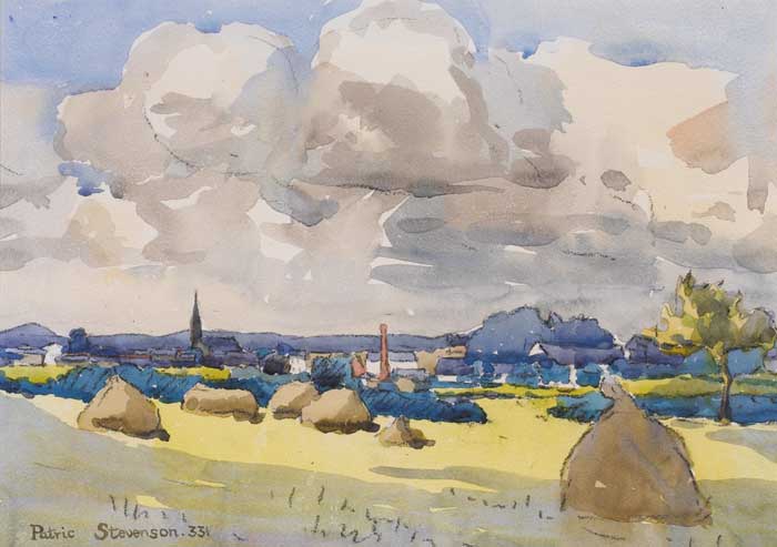 VIEW OF BALLYMONEY, COUNTY ANTRIM, 1933 by Patric Stevenson sold for 550 at Whyte's Auctions